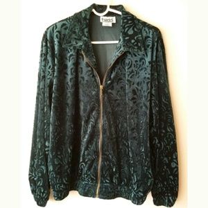 Beautiful Green Zip Sweater